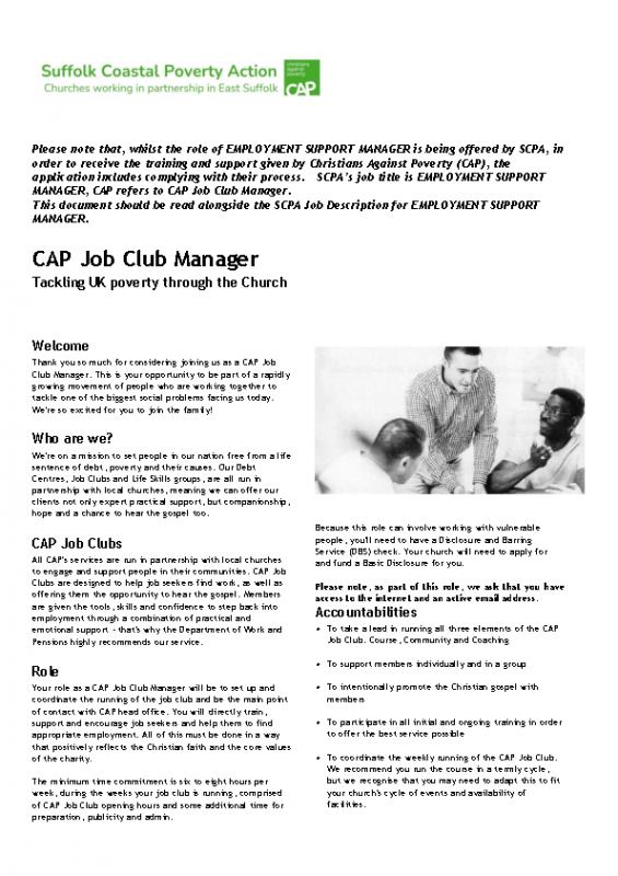 CAP Job Club Manager